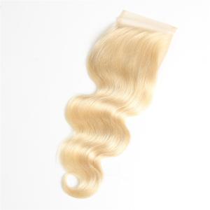 China Blonde #613 Color Body Wave Lace Closure Baby Hair Brazilian Real Human Hair factory