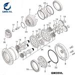 PC200-6 GM35VA Excavator Hydraulic Parts