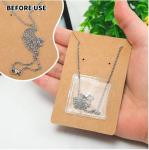 Self Adhesive Seal Jewelry Display Card 2023 Custom Necklace Earring Card with