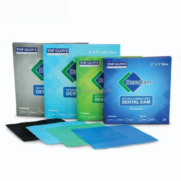 China Power Source Manual Plastic TOP GLOVE Direct 100% Natural Rubber Latex Dental Dam For 36pcs/box factory