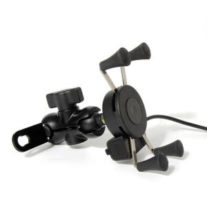 China 360Degree 2A Iphone 8 Plus Motorcycle Mount X Shape 90cm Cable factory