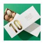 Personalized Gold Stamping Cardboard Egg Cartons Easter Pulp Tray Storage Gift