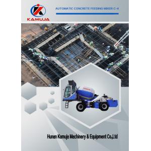 Feeding Automatic Concrete Mixer 4m3 Cement Mixer Truck