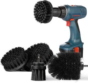 China Drill Powered Cleaning Brushes For Pool Tile, Floor, Brick, Ceramic, Marble, Grout, Bathroom, Car, Kitchen (Black) factory