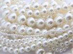 DIY Handmade Whtie Color 3mm -30mm Round ABS Plastic Imitation Pearls Loose