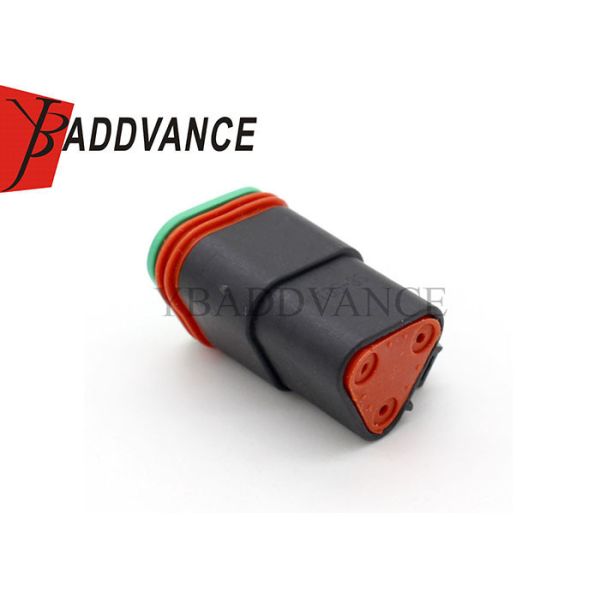 DT06-3S-E004 Deutsch Automotive Connectors DT 3 Way Black Female Plug Connector