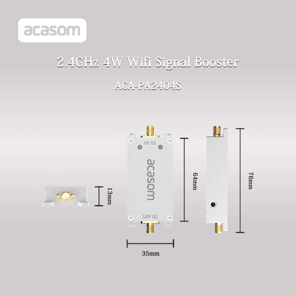 6-18V Voltage 2.4 Ghz Wifi Signal Booster For Drones 4W Power 2400-2500MHz
