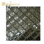 Golden Black Polished Embossed Stainless Steel Sheet Popular Pattern