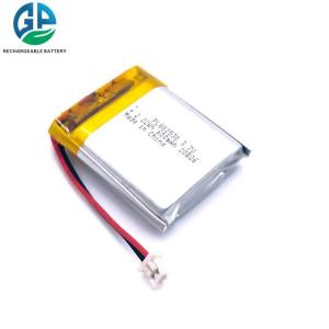China 3.7V 600mah 2.22wh 802530 KC Lithium Polymer Battery Pack For Electric Vehicle factory