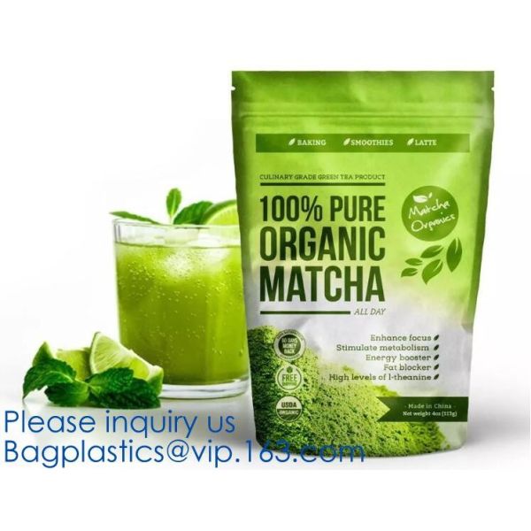China Foil Pouch Standing Up Spice Bag Clear Window Food Packaging Bag Metalized Stand Up Pouch With Zipper factory