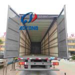 Steel Semi-Trailer 40ft 45ft Curtain Side Truck Trailers for Russia Market Van