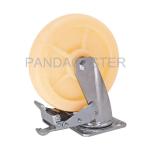 Heavy Duty Nylon Caster Wheels 200mm Swivel Castors With Double Lock Brake
