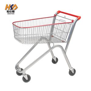 China 10CM Wheel 4 Wheel Grocery European Style Compact Shopping Cart Q235 Steel factory