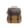 Buy cheap CL-502 Khaki Classical Design Vintage Mens Canvas Leather Backpack from wholesalers