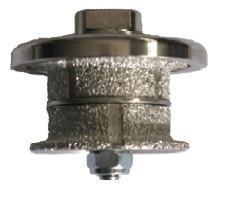China High Precision Diamond Profile Wheel , Vacuum Brazed Router Bits For Angle Grinder factory