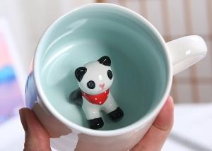 China 3D Creative Animal 13.5x8.5x8cm Personalised Ceramic Mugs factory