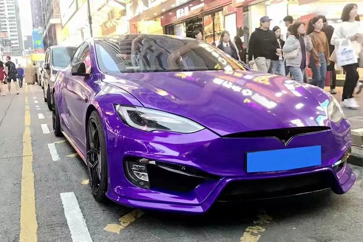 For tesla Model S Body Kit MODEL S Upgraded PD-style Front and Rear Bumper Spoiler Body Kits