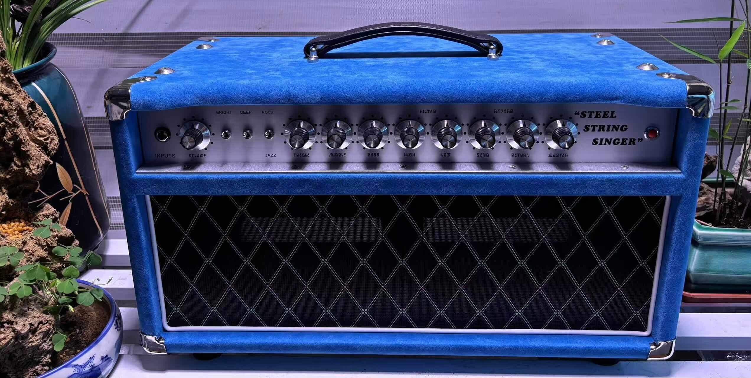 Custom Dumble CLONE Steel String Singer Head 20W 50W 100W with Suede Color, Grand Amplifier SSS Model