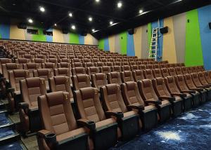 China Anti Rust Public Theater Seating Movie Theater Furniture With Plastic Cup Holder factory