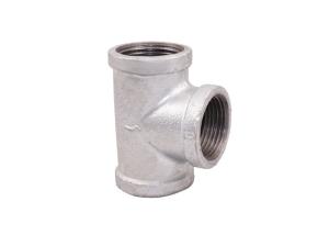 China Durable Malleable Iron Tee Galvanised Malleable Pipe Fittings High Strength factory