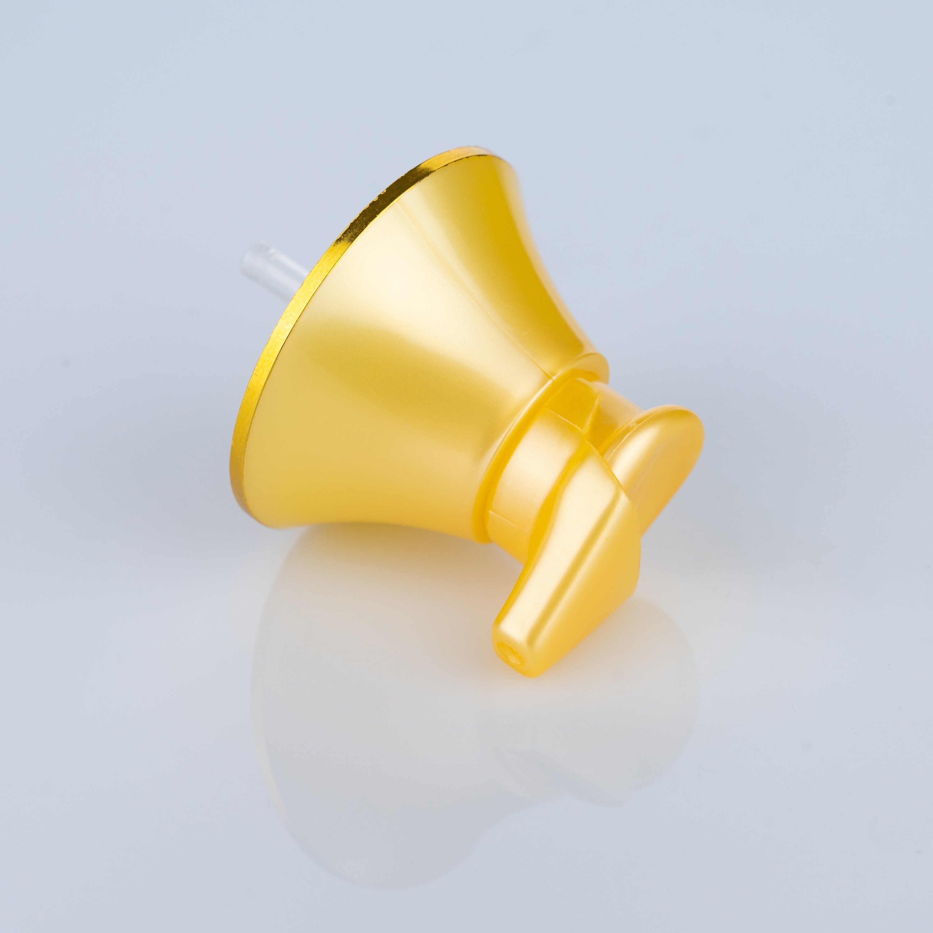 20/410 Gold Fan-shaped Lotion Pump Head for Shower Gel Bottles and Shampoo Bottles for Bathing Skincare and Haircare
