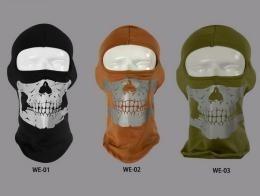 China 100% Cotton Thicker Winter Reflective Skull Design Head Cover factory