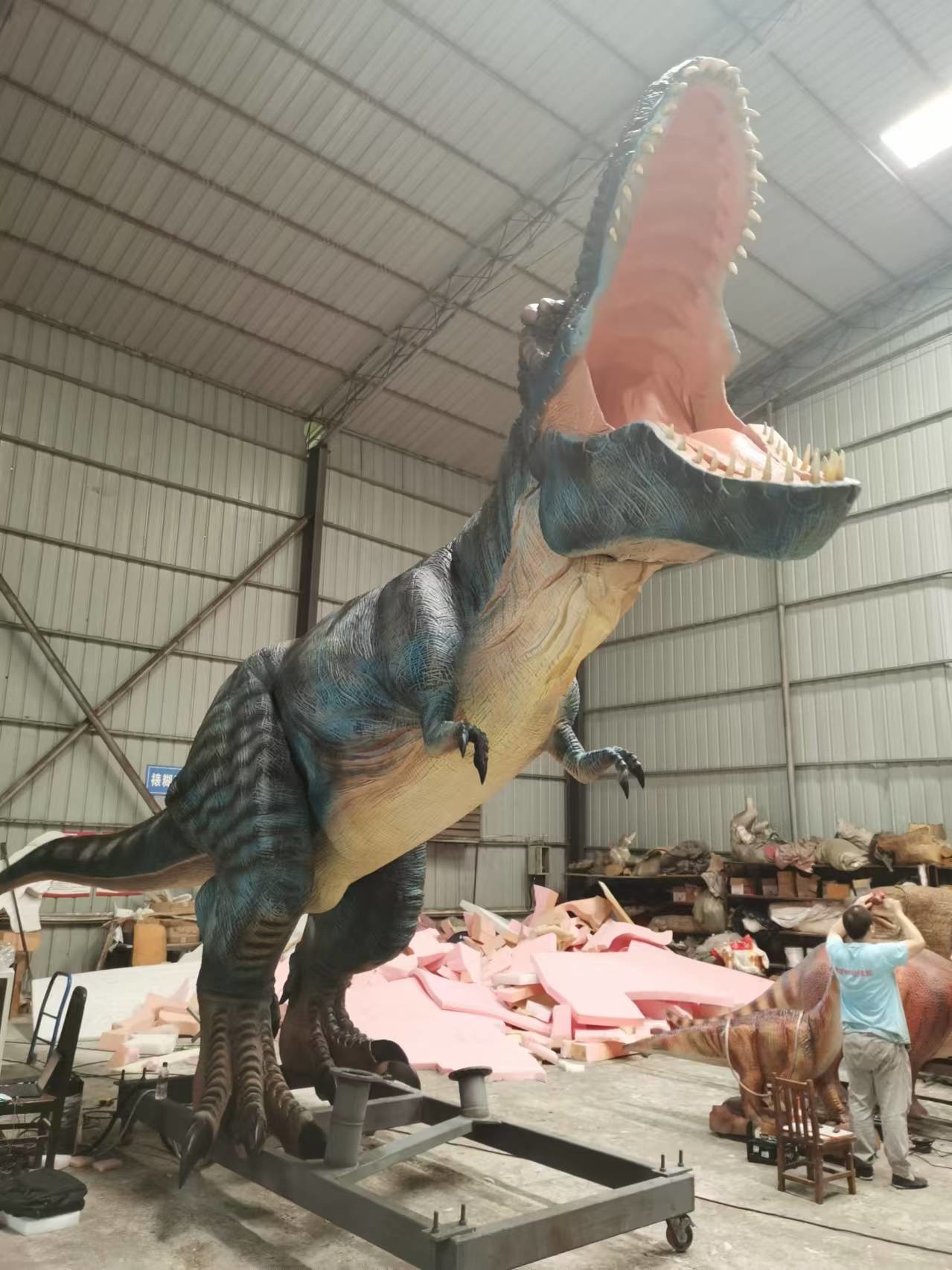 Weatherproof Realistic Animatronic Dinosaur T-rex Servo Motors Dinosaur Wide Range Of Movements