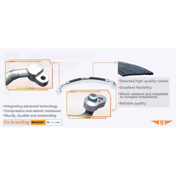 6R0820721D Aluminum Car Ac Suction Line Volkswagen Polo MK5 1.4T For 08-14