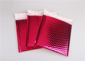 China Rose Pink Metallic Mailing Envelopes , Colored Bubble Mailers For Transport factory