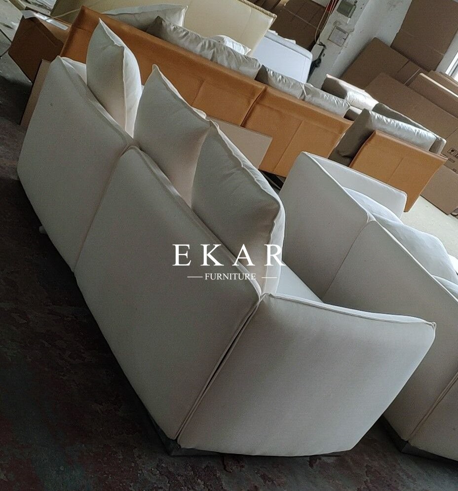 European Modern Simple Style Home Furniture Genuine Leather Sofa Sets Design