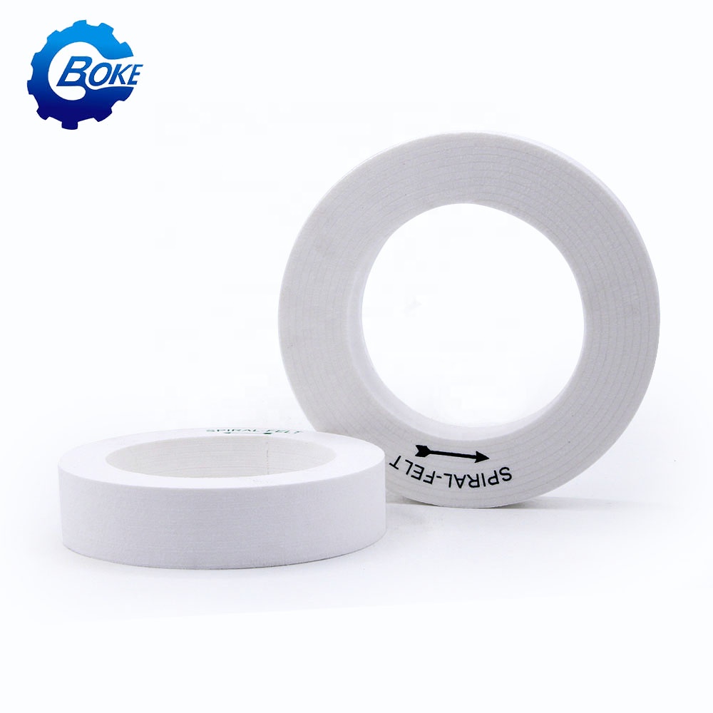 BOKE Factory high quality glass polishing spiral felt wheel for beveling machine