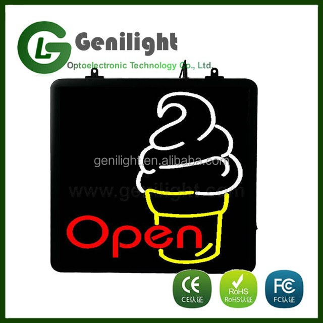 Multi Colorful LED Open Store Sign Bright Eye-Catching for Business Window Promotion