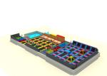 Various Colors Kids Trampoline Set , Kids Jumping On Trampoline Play Centre