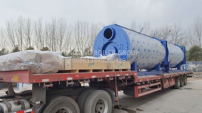 5 Ton Oil Fired Combi Boiler , 3 Pass Wet Back Steam Boiler For Palm Oil Production