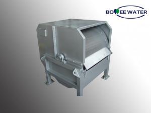 China External Feed Rotary Drum Screen Silver Metal Color Robust Perforated Opening Type factory