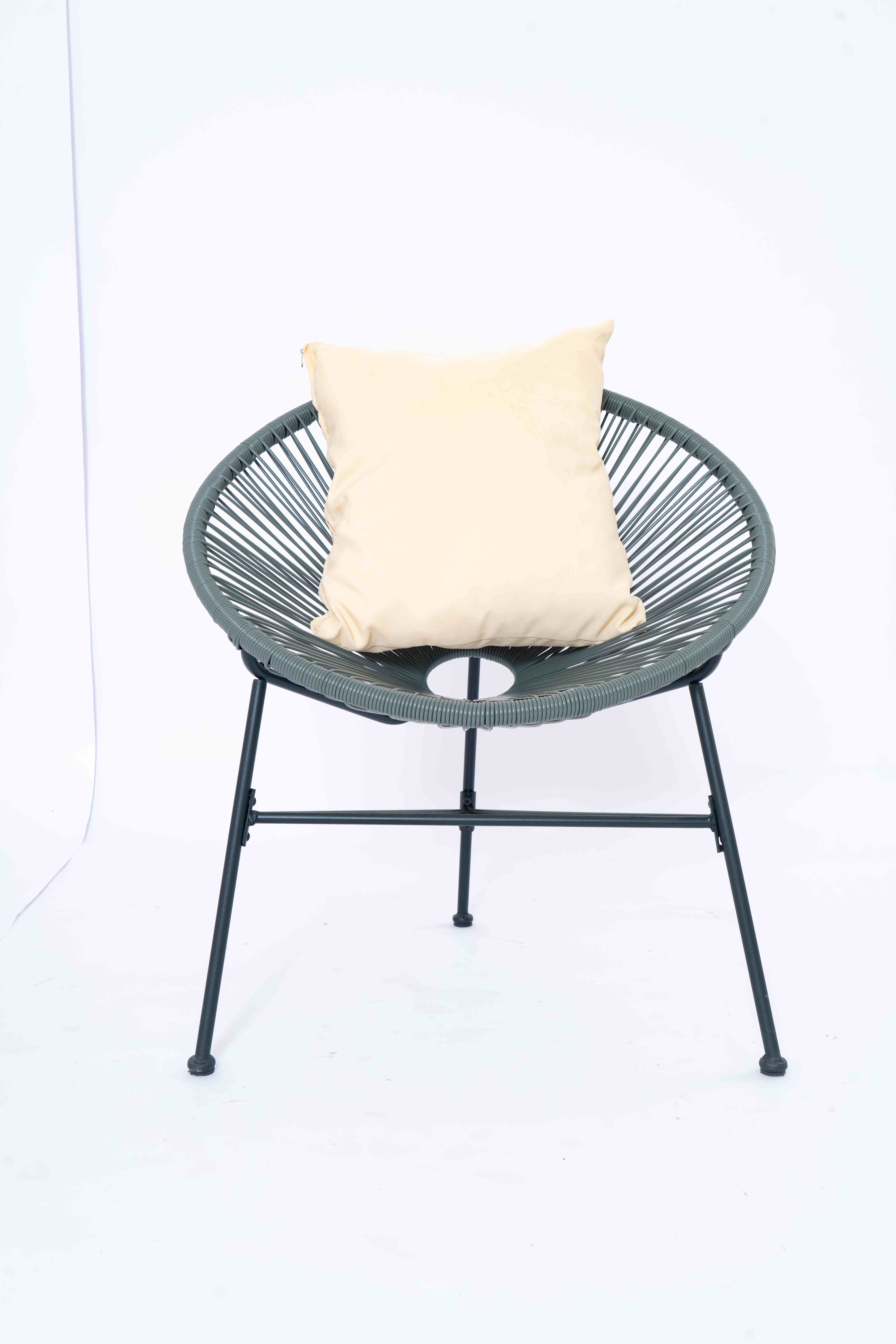 Patio Outdoor Wicker Bistro Table And Chairs Dining Colorful Rattan Acapulco Chair Wicker Sun