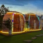 Popular Sale Waterproof Camping Dome Hotel Modular Tent Double Dome House with