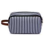 Multifunction Striped Canvas Makeup Brush Bags For Women