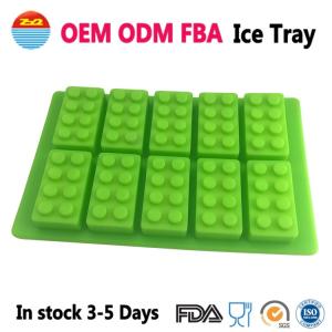 China Amazon Cool Big Giant Large Lego Ice Tray Block Silicone Molds Ice Cube Mould for Drinks factory