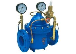 China Pressure Reducing Valve DN 300 PN16 With Pilot Circuit Including Automated Control Downstream Pressure factory