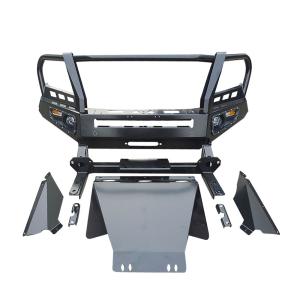 China Customized Black Steel Winch Bull Bar Rear Bumper Front Bumper For Nissan Navara NP300 factory