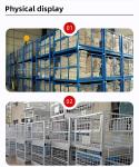 Heavy Duty Warehouse Steel Storage Cage Foldable And Stackable Customized Color