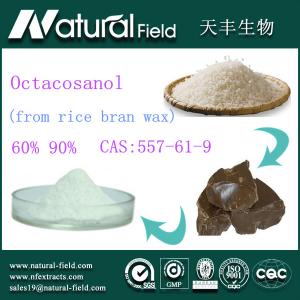 China antifatigue octacosanol rice bran wax extract 90% on sale