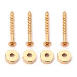 Gold Guitar Neck Joint Bushings And Bolts For Electric Guitar Pack Of 4