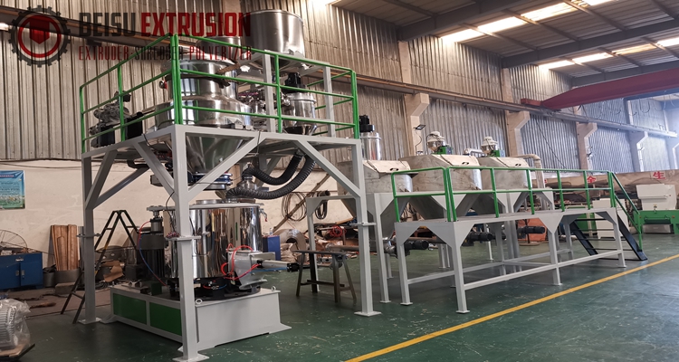 Fully Automatic 2000kg/h Pvc Mixer Machine With Online Dosing System