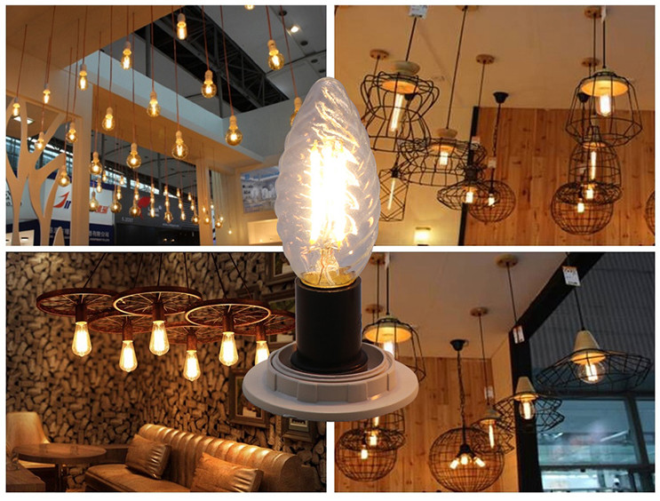 Dimmable C35 4W Candle LED Light Bulb E14 Energy Saving Bulb For Home Lighting