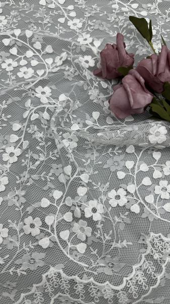 Sequin Embroidery Fabric Elegant Lusiate Breathe Embroidered Lace Fabric Shining
