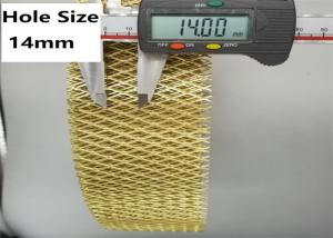 China 1mm Thickness Expanded Copper Mesh 14mm Hole Flat Metal In Roll factory