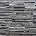 Quartzite Stone Veneer Fine Strip Thin Slate Stone Veneer Black Color