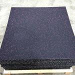 Portable Playground Rubber Floor Tile Black Purple Color Gym Fitness Interlockin